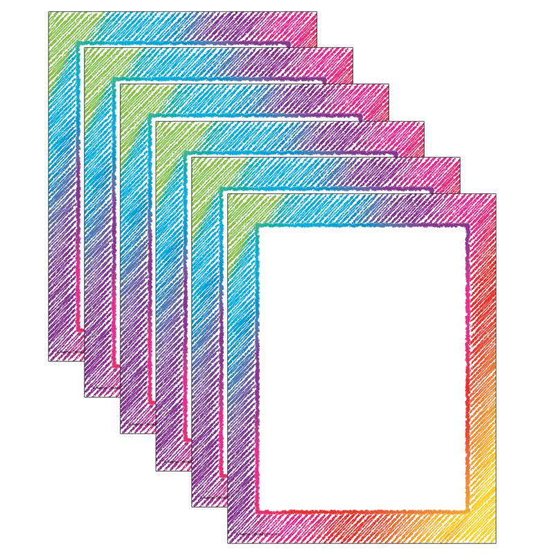 Colorful Scribble Computer Paper, 50 Sheets Per Pack, 6 Packs. Picture 2