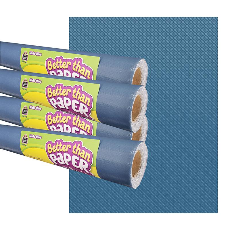 Slate Blue Better Than Paper Bulletin Board Roll, 4' x 12', Pack of 4. Picture 2