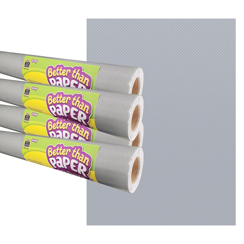 Gray Better Than Paper Bulletin Board Roll, 4' x 12', Pack of 4. Picture 2