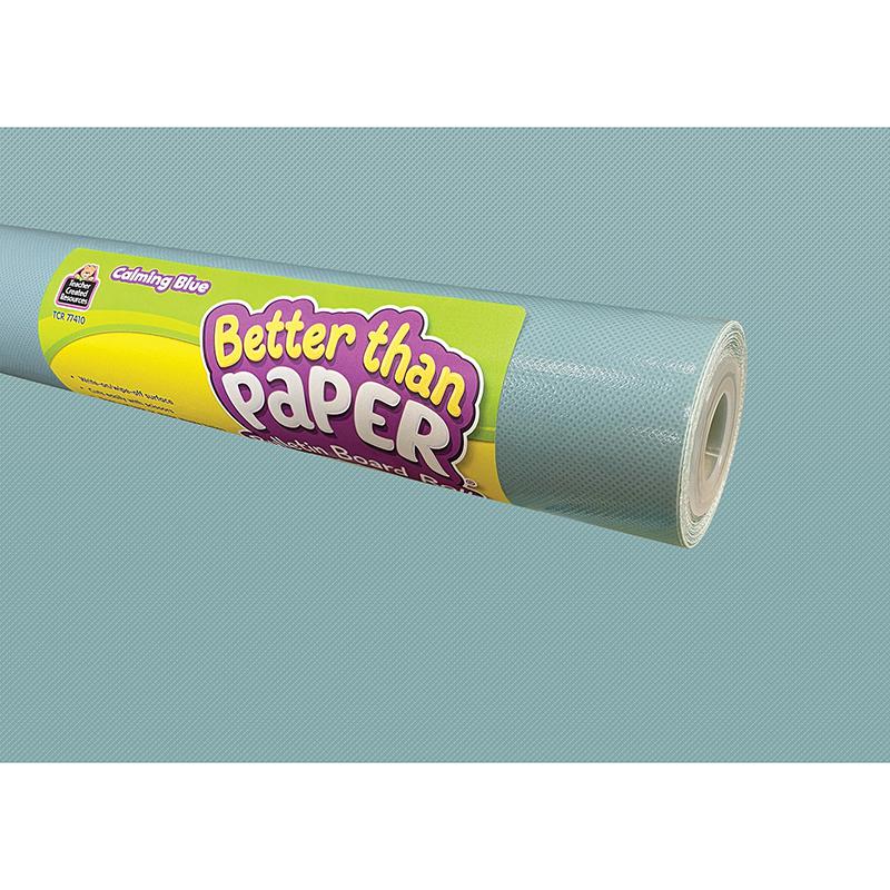Calming Blue Better Than Paper Bulletin Board Roll, 4' x 12', Pack of 4. Picture 2