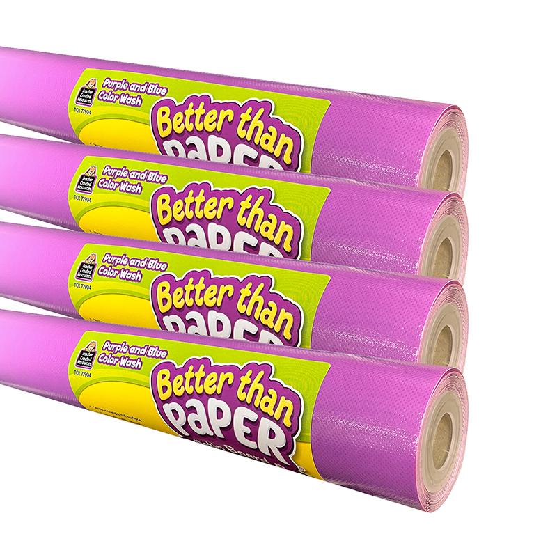 Better Than Paper Bulletin Board Roll, Purple and Blue Color Wash, 4-Pack. Picture 2
