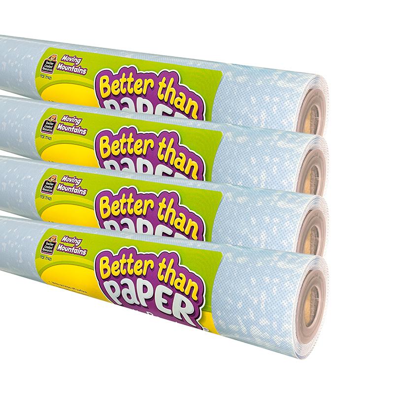 Better Than Paper Bulletin Board Roll, Moving Mountains, 4-Pack. Picture 2