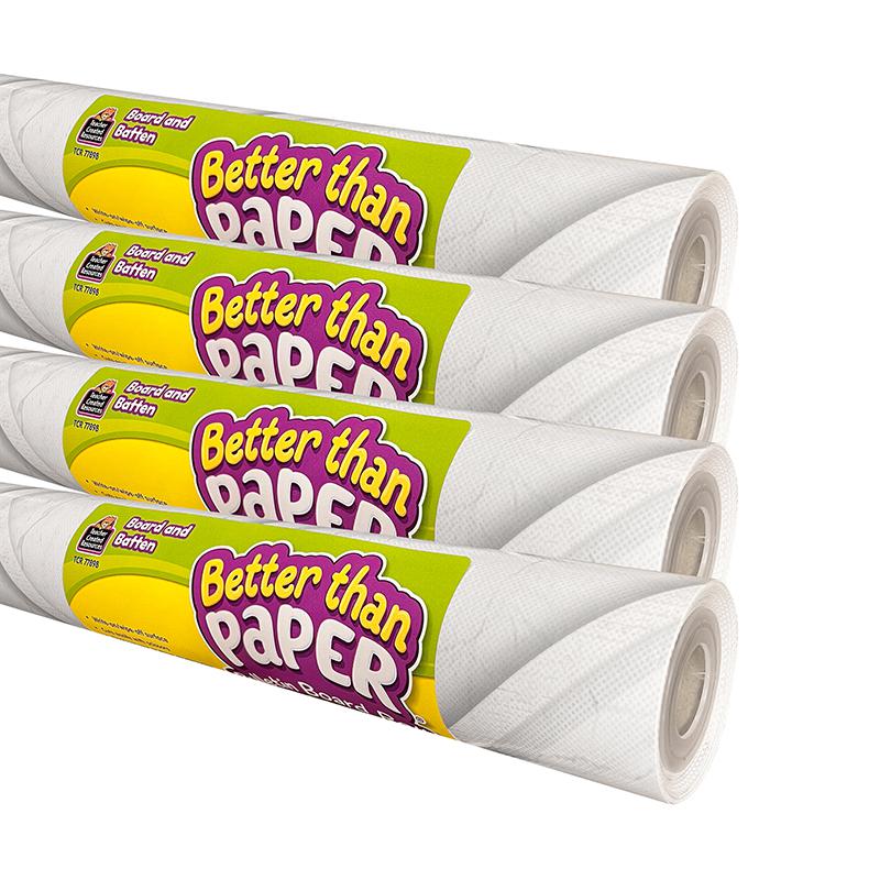 Better Than Paper Bulletin Board Roll, Board and Batten, 4-Pack. Picture 2