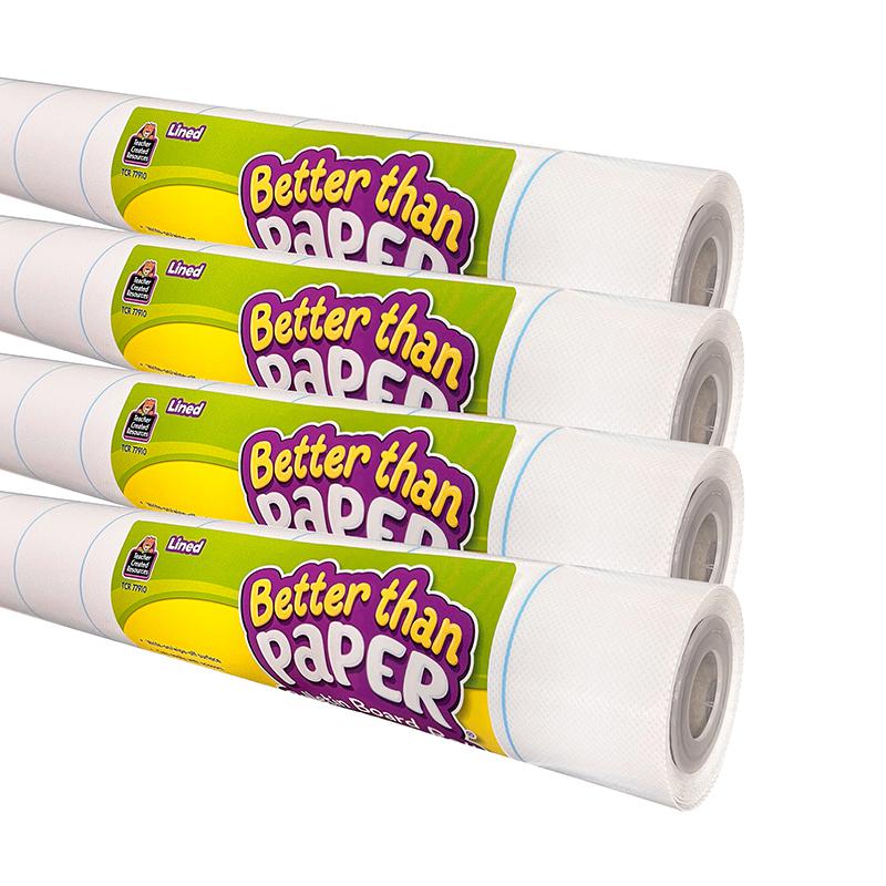 Better Than Paper Bulletin Board Roll, Lined, 4-Pack. Picture 2
