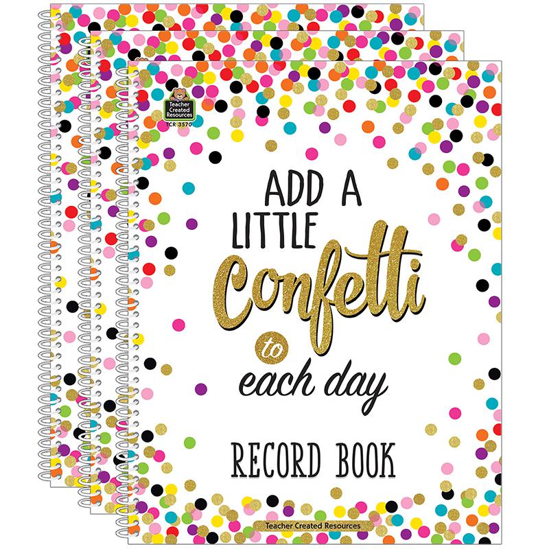 Confetti Record Book, Pack of 3. Picture 2