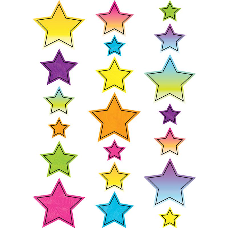 Brights 4Ever Star Accents, Assorted Sizes, 60 Per Pack, 3 Packs. Picture 2