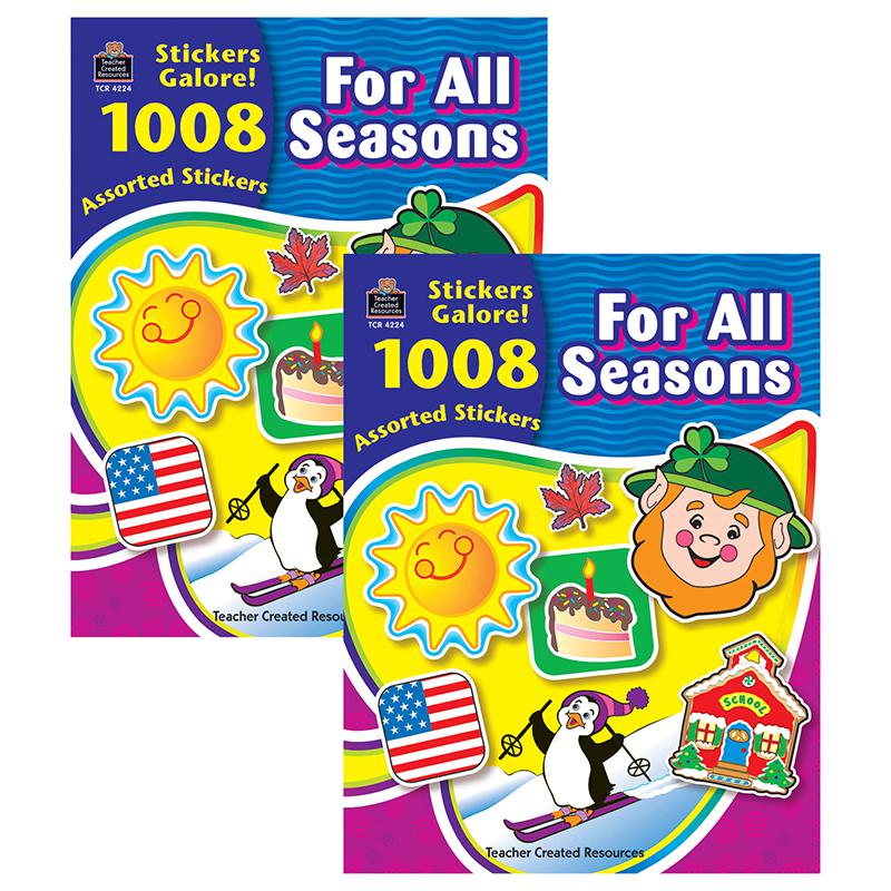 For All Seasons Sticker Book, 1008 Stickers Per Book, Pack of 2. Picture 2