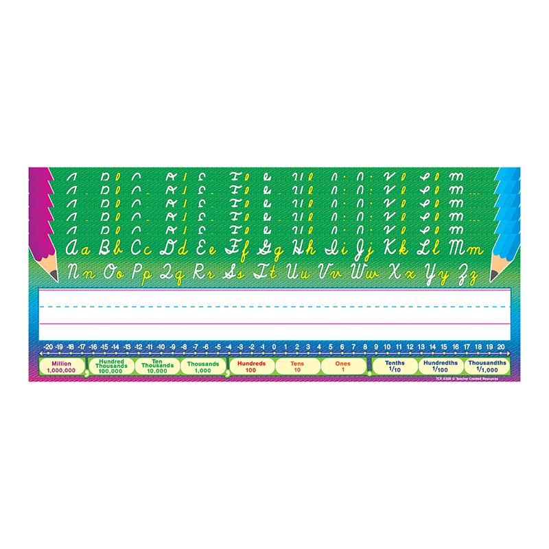 Cursive Writing Name Plates, 36 Per Pack, 6 Packs. Picture 2