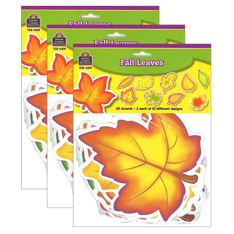 Fall Leaves Accents, 30 Per Pack, 3 Packs. Picture 2