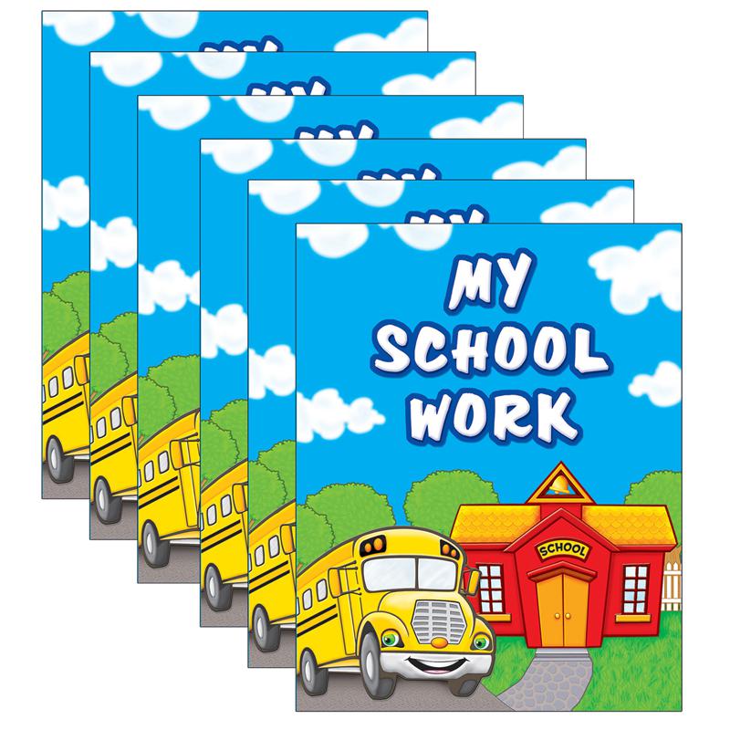 My School Work Pocket Folder, Pack of 6. Picture 2