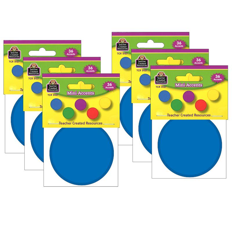 Colorful Circles Mini Accents, 36 Per Pack, 6 Packs. Picture 2