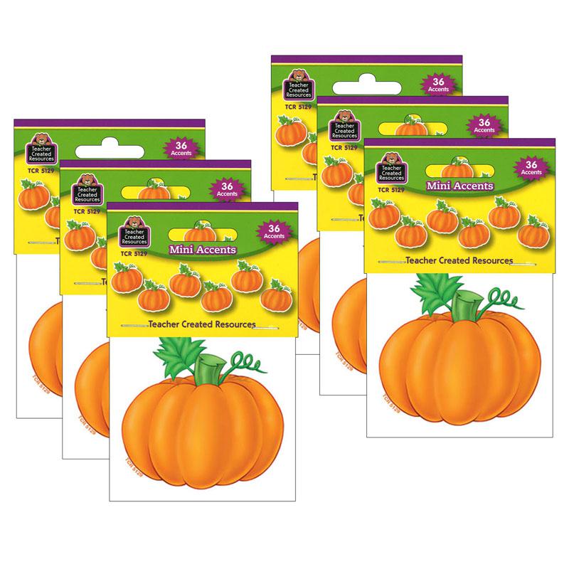 Pumpkins Mini Accents, 36 Per Pack, 6 Packs. Picture 2