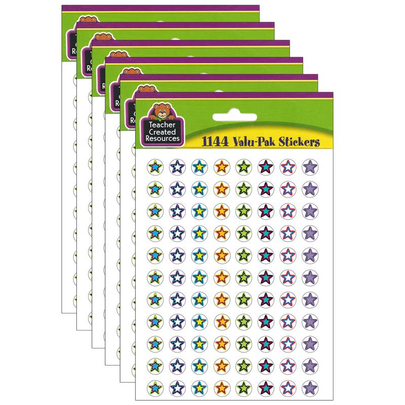 Fancy Stars 2 Mini Stickers Valu-Pak, 1144 Per Pack, 6 Packs. Picture 2