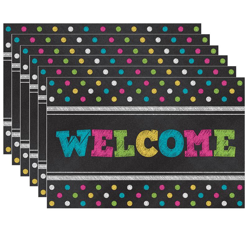 Chalkboard Brights Welcome Postcards, 30 Per Pack, 6 Packs. Picture 2