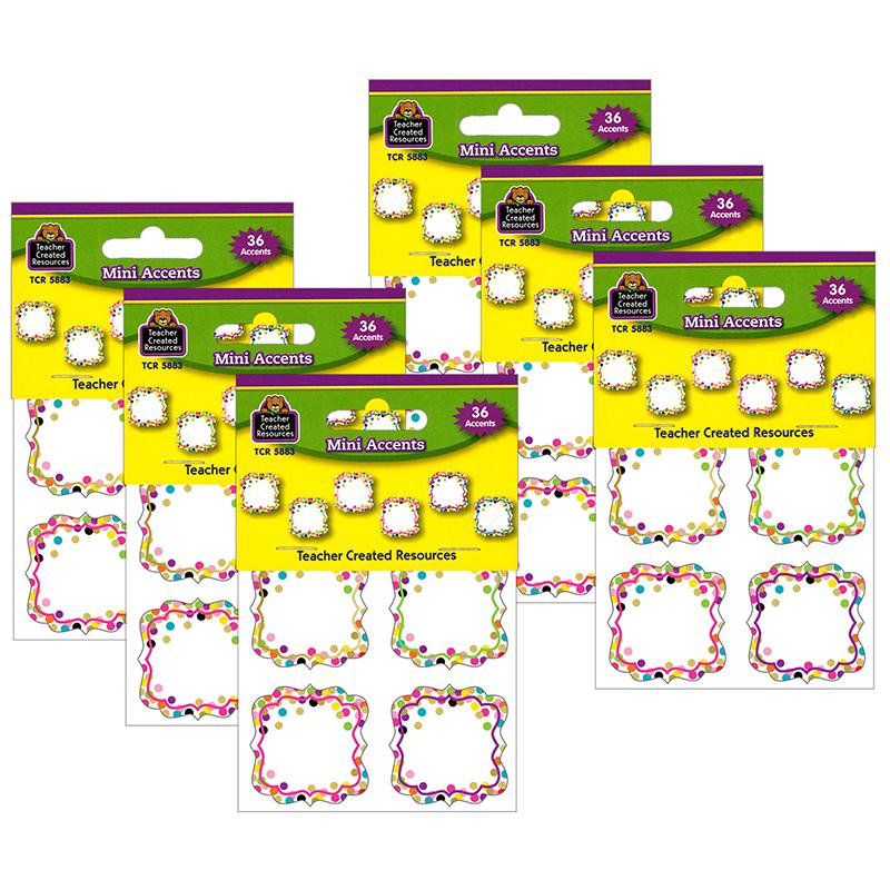 Confetti Mini Accents, 36 Per Pack, 6 Packs. Picture 2