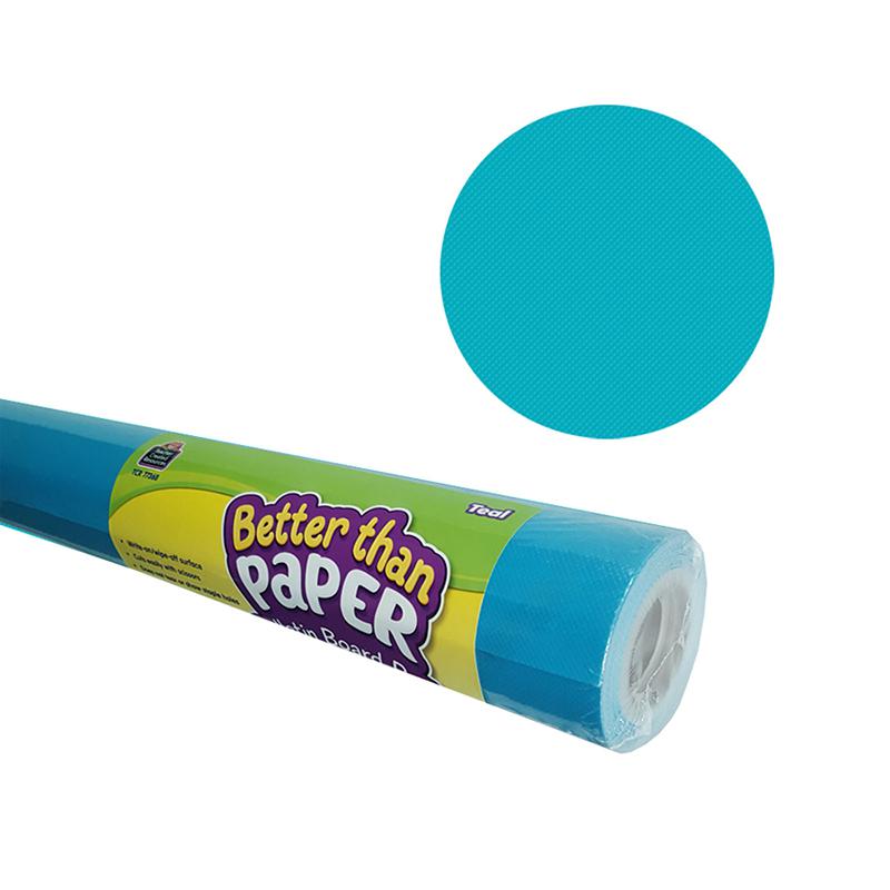 Better Than Paper Bulletin Board Roll, 4' x 12', Teal, 4 Rolls. Picture 2