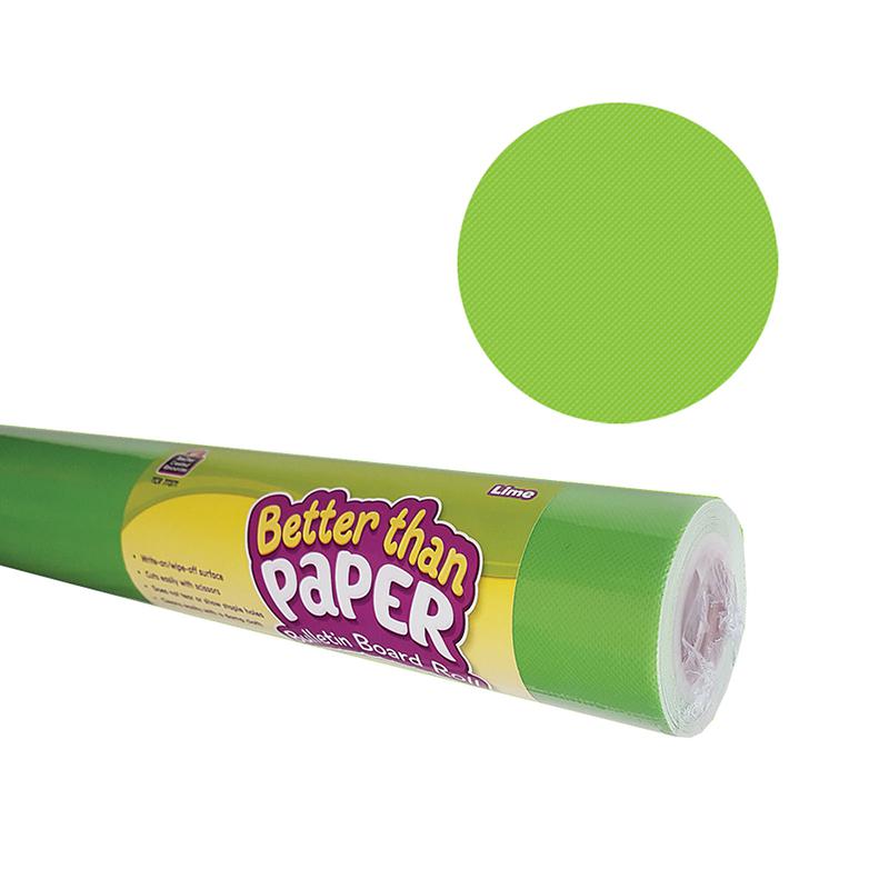 Better Than Paper Bulletin Board Roll, 4' x 12', Lime, 4 Rolls. Picture 2