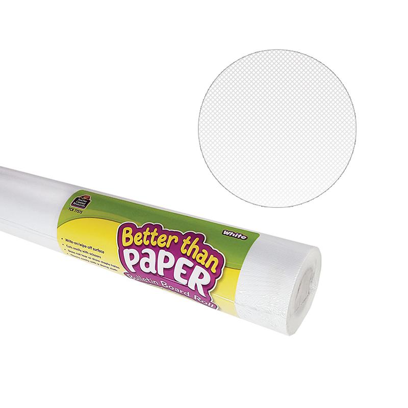 Better Than Paper Bulletin Board Roll, 4' x 12', White, 4 Rolls. Picture 2