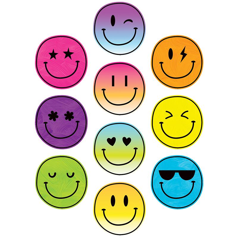 Brights 4Ever Smiley Faces Accents, 30 Per Pack, 3 Packs. Picture 2