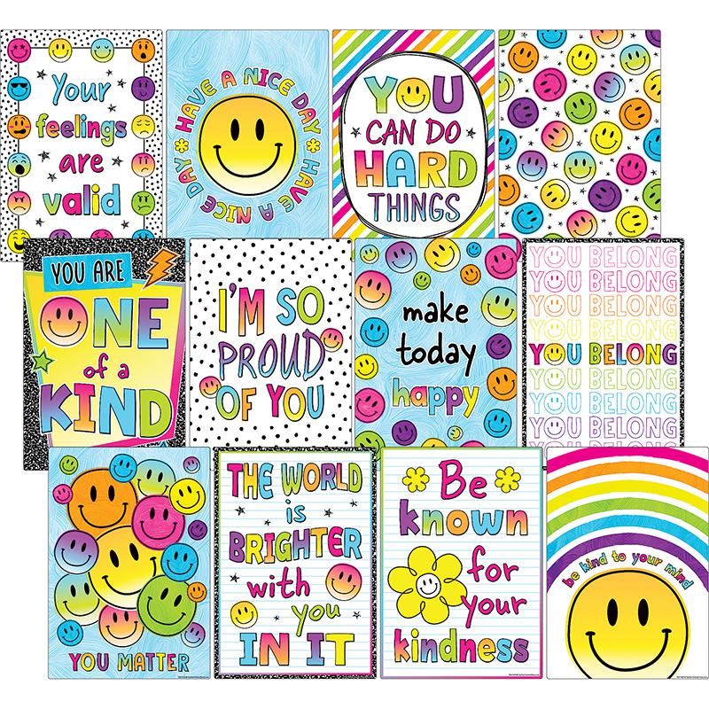 Brights 4Ever Positive Sayings Small Poster Pack, Pack of 12. Picture 2