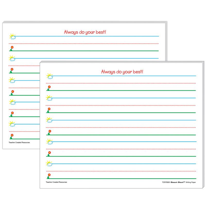 Smart Start K-1 Writing Paper: 100 Sheets Per Pack, 2 Packs. Picture 2
