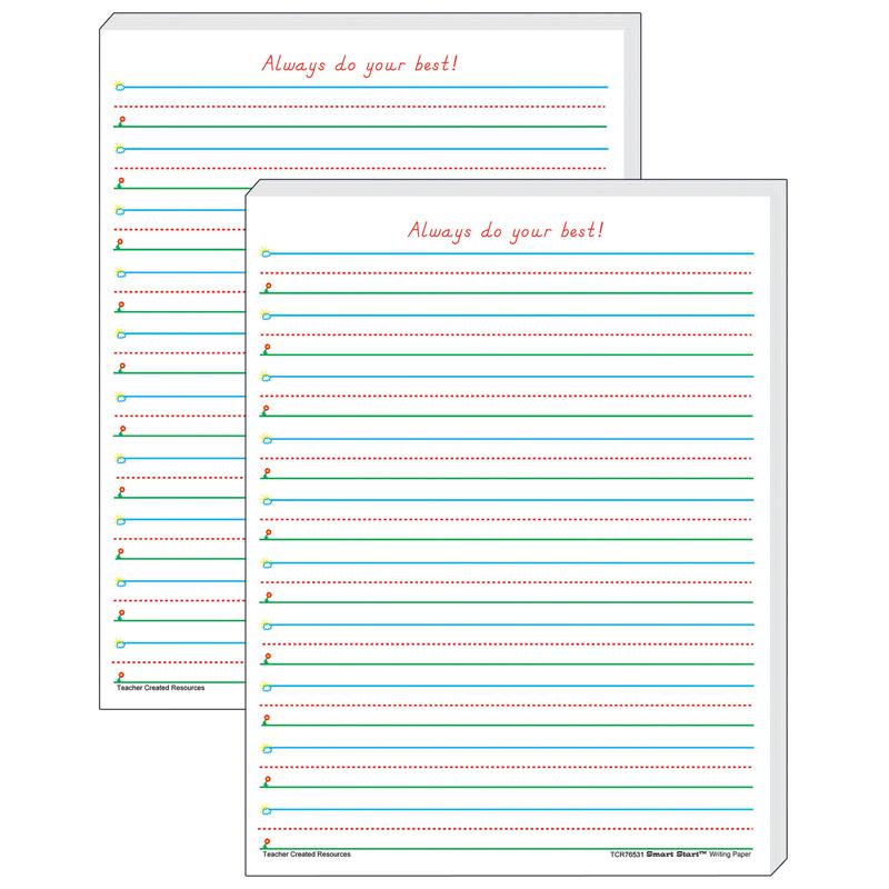 Smart Start 1-2 Writing Paper: 100 Sheets Per Pack, 2 Packs. Picture 2