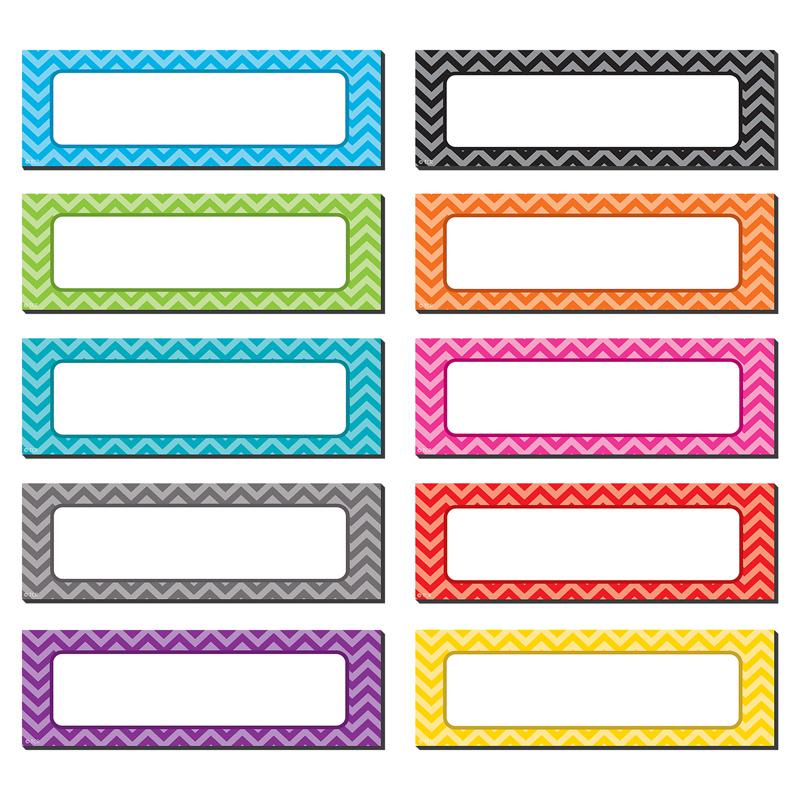 Chevron Labels Magnetic Accents, 20 Per Pack, 3 Packs. Picture 2