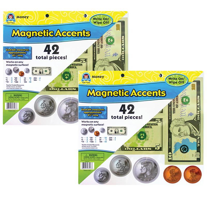 Money Magnetic Accents, 42 Per Pack, 2 Packs. Picture 2