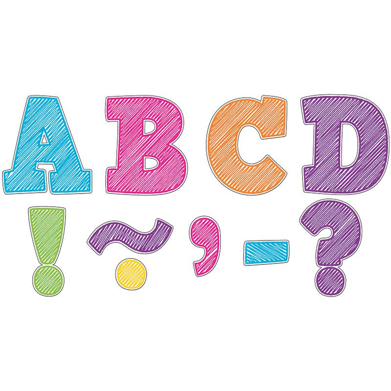 Scribble Bold Block 3" Magnetic Letters. Picture 2