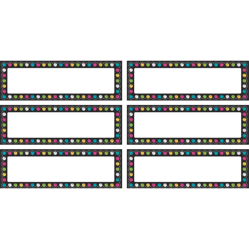Chalkboard Brights Labels Magnetic Accents, 20 Per Pack, 3 Packs. Picture 2