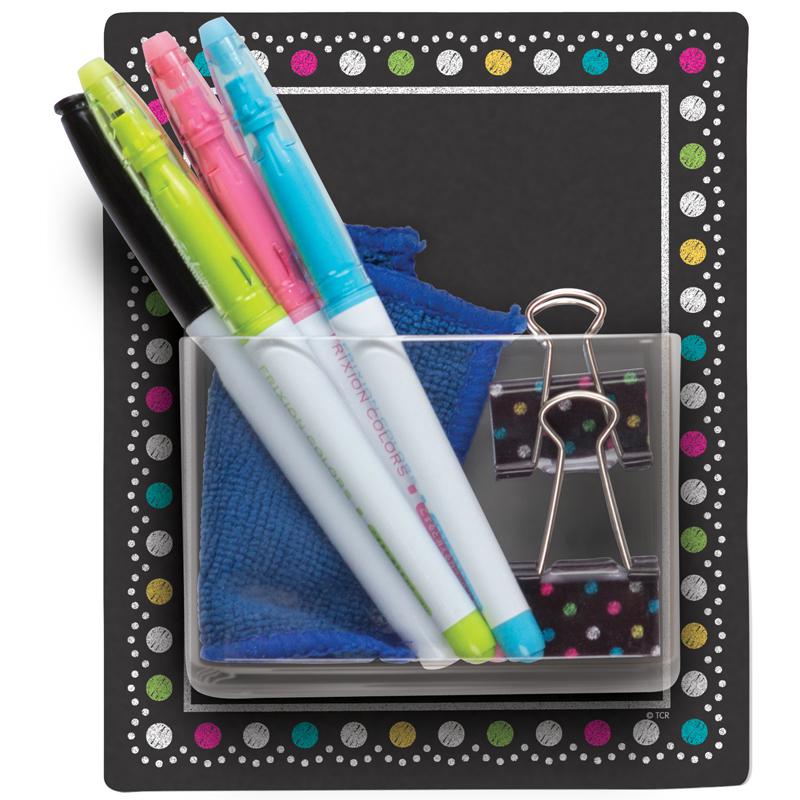 Clingy Thingies Storage Pockets, Chalkboard Brights, Pack of 3. Picture 2