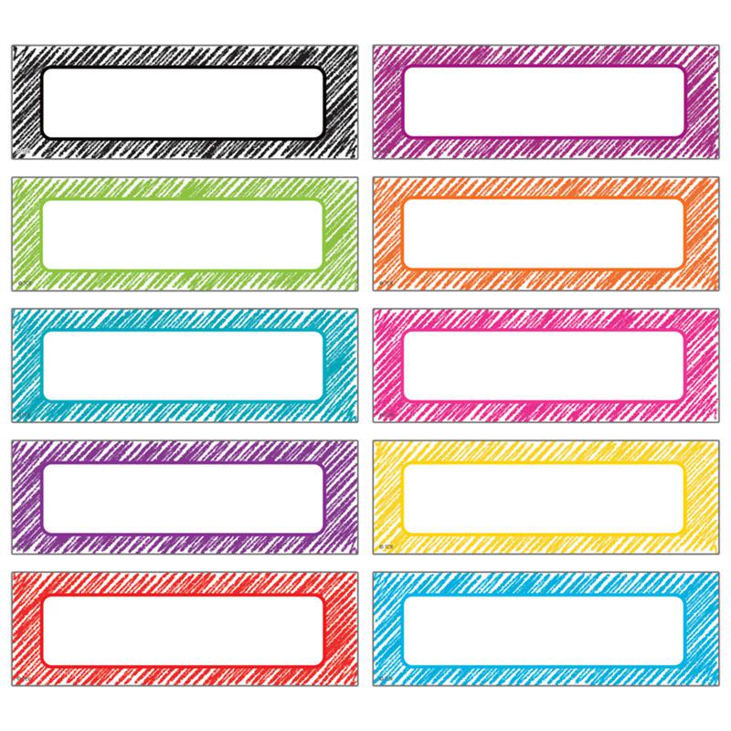 Scribble Labels Magnetic Accents, 20 Per Pack, 3 Packs. Picture 2