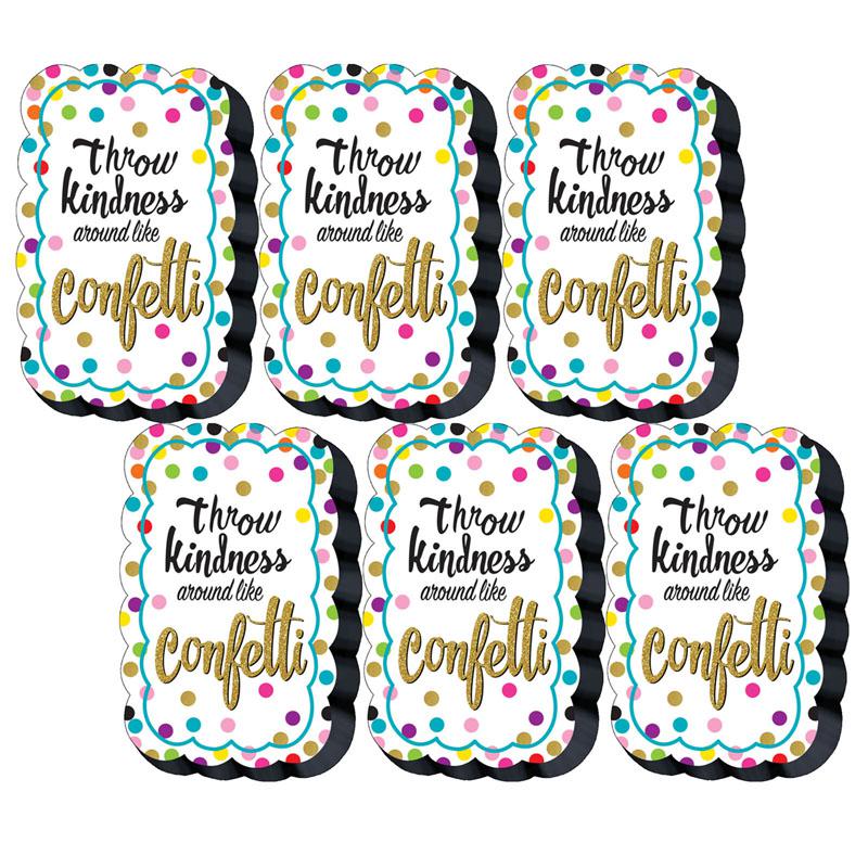 Confetti Magnetic Whiteboard Eraser, Pack of 6. Picture 2