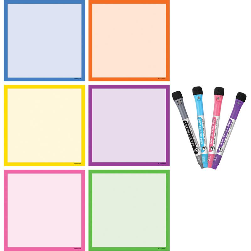 Colorful Dry-Erase Magnetic Square Notes. Picture 2