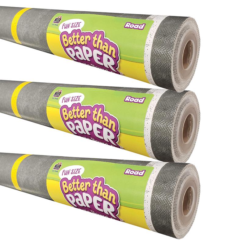 Fun Size Better Than Paper Bulletin Board Roll, 18" x 12', Road, Pack of 3. Picture 2