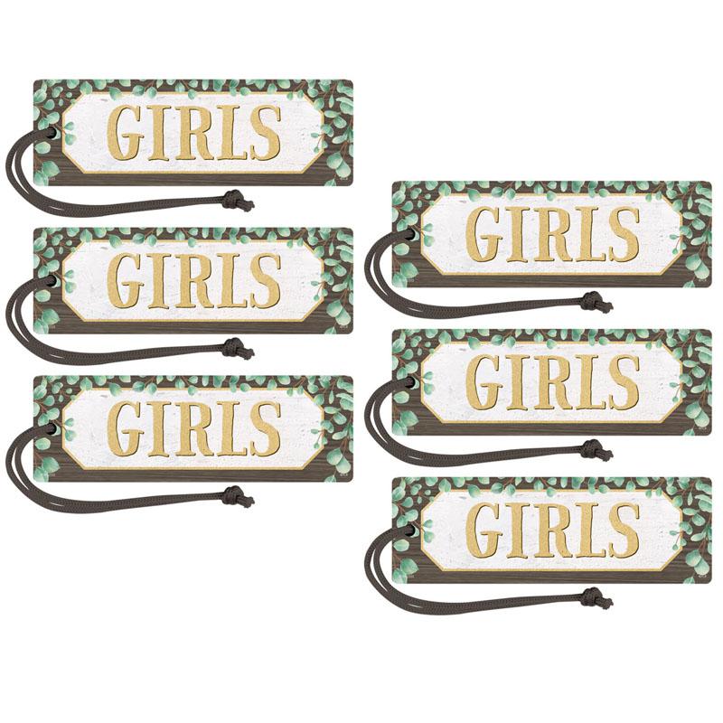 Eucalyptus Magnetic Girls Pass, Pack of 6. Picture 2