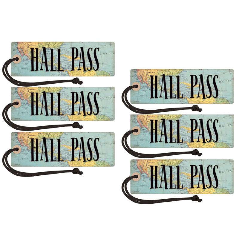 Travel the Map Magnetic Hall Pass, Pack of 6. Picture 2