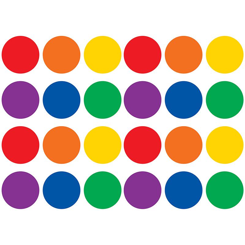 Spot On Dry-Erase Desktop Writing Spots Colorful Circles, 12 Per Pack, 2 Packs. Picture 2