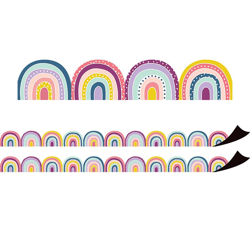 Oh Happy Day Rainbows Magnetic Border, 24 Feet Per Pack, 2 Packs. Picture 2