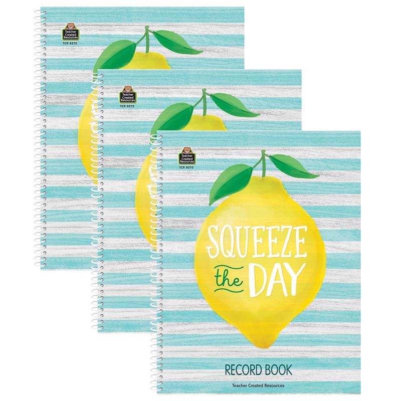 Lemon Zest Record Book, Pack of 3. Picture 2