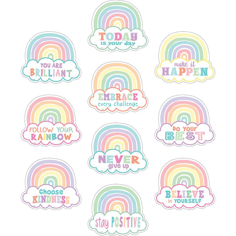 Pastel Pop Positive Sayings Accents, 30 Per Pack, 3 Packs. Picture 2