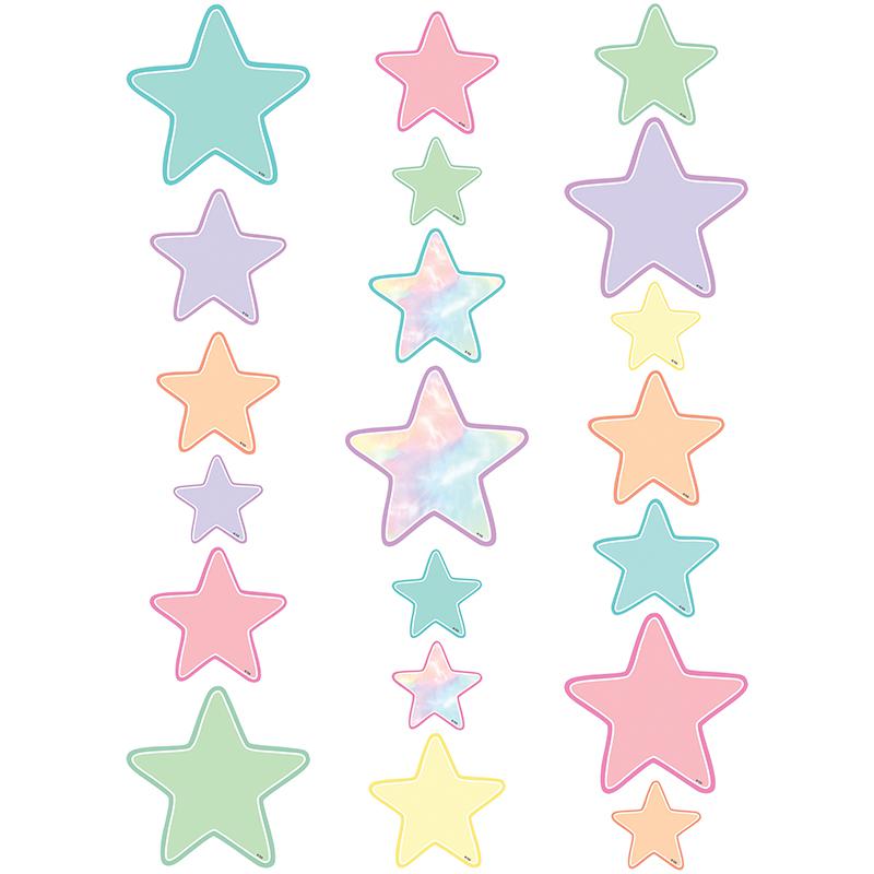 Pastel Pop Star Accents - Assorted Sizes, 60 Per Pack, 3 Packs. Picture 2
