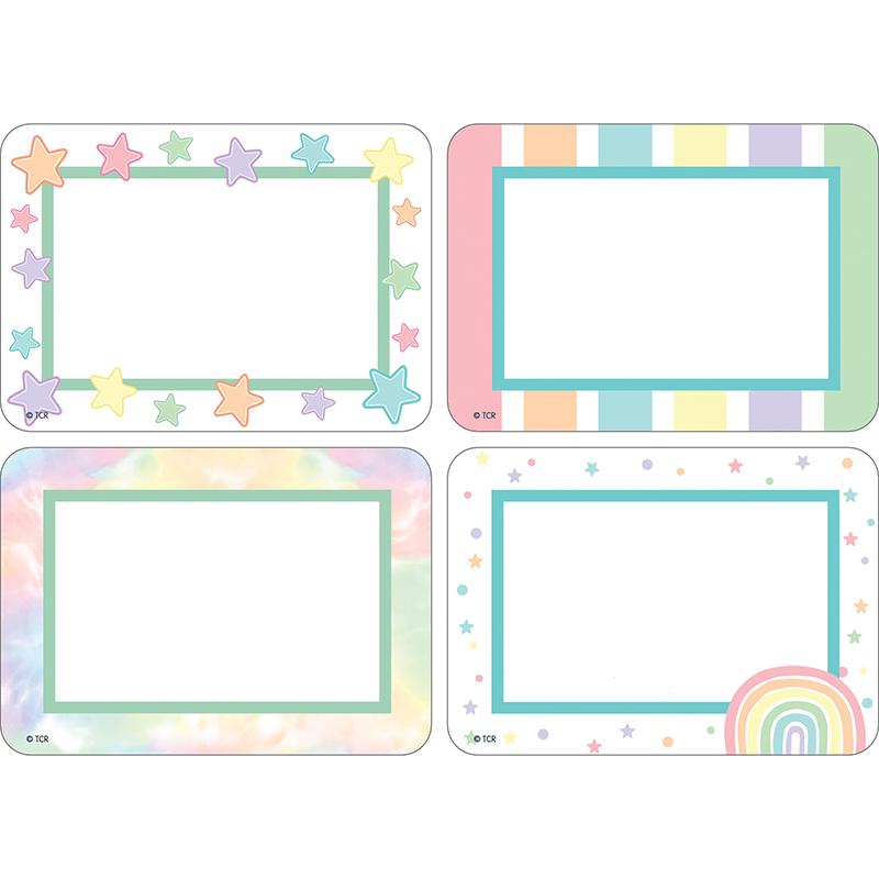 Pastel Pop Name Tags / Labels Multi-Pack, 36 Per Pack, 6 Packs. Picture 2