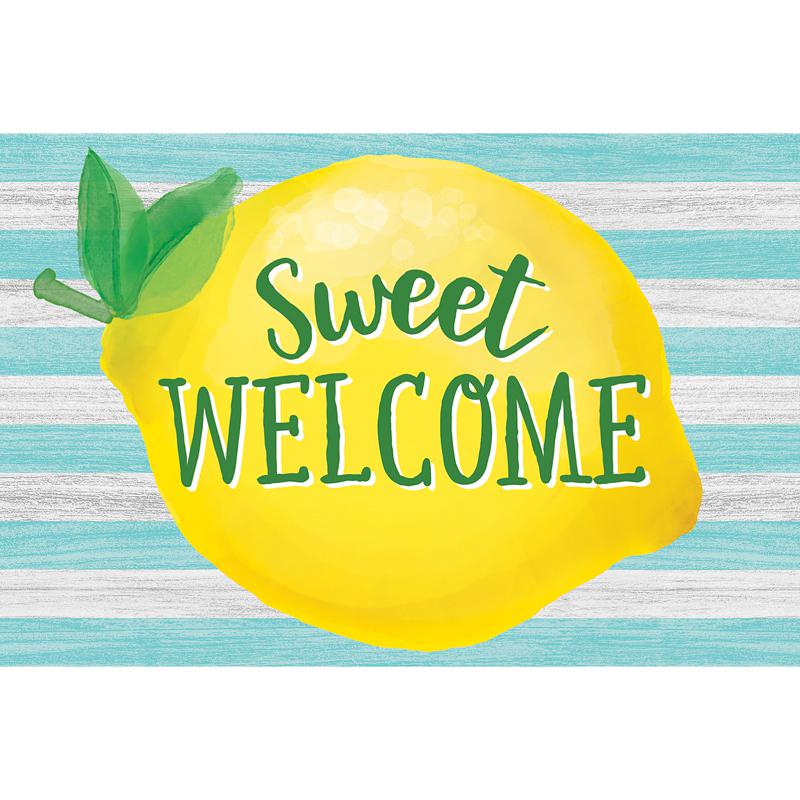 Lemon Zest Sweet Welcome Postcards, 4" x 6", 30 Per Pack, 6 Packs. Picture 2