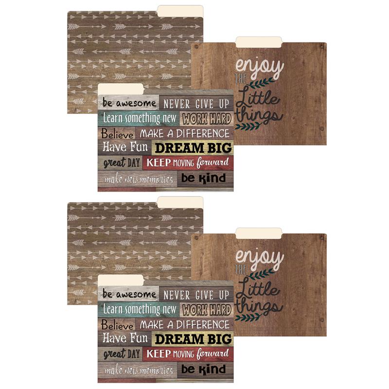 Farmhouse Chic File Folders, Letter Size, 12 Per Pack, 2 Packs. Picture 2