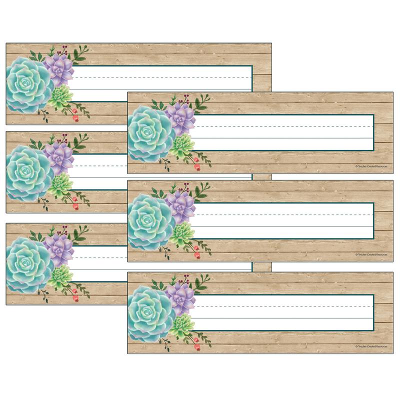 Rustic Bloom Name Plates, 36 Per Pack, 6 Packs. Picture 2