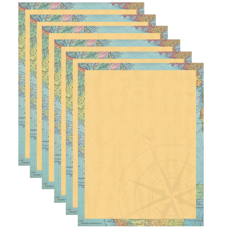 Travel the Map Computer Paper, 8.5" x 11", 50 Sheets Per Pack, 6 Packs. Picture 2