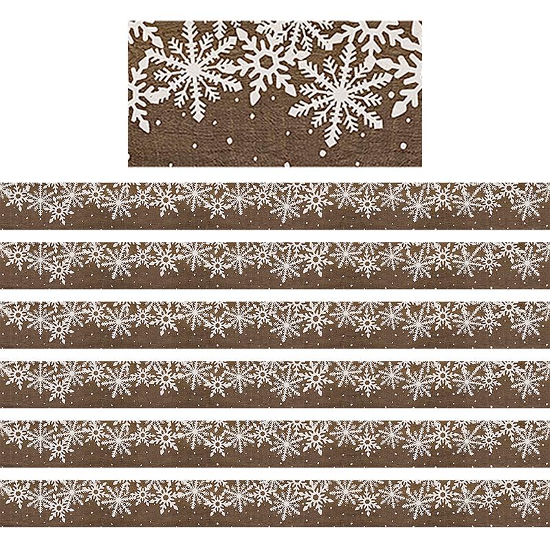 Home Sweet Classroom Winter Straight Border Trim, 35 Feet Per Pack, 6 Packs. Picture 2