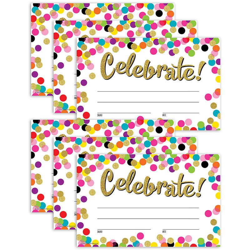 Confetti Celebrate! Awards, 25 Per Pack, 6 Packs. Picture 2