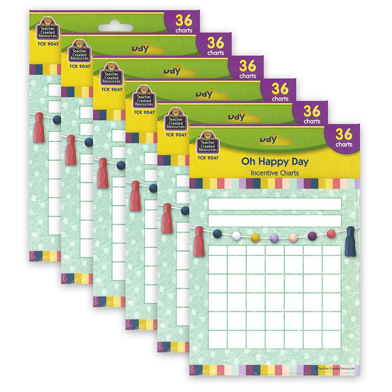 Oh Happy Day Incentive Charts, Pack of 6. Picture 2